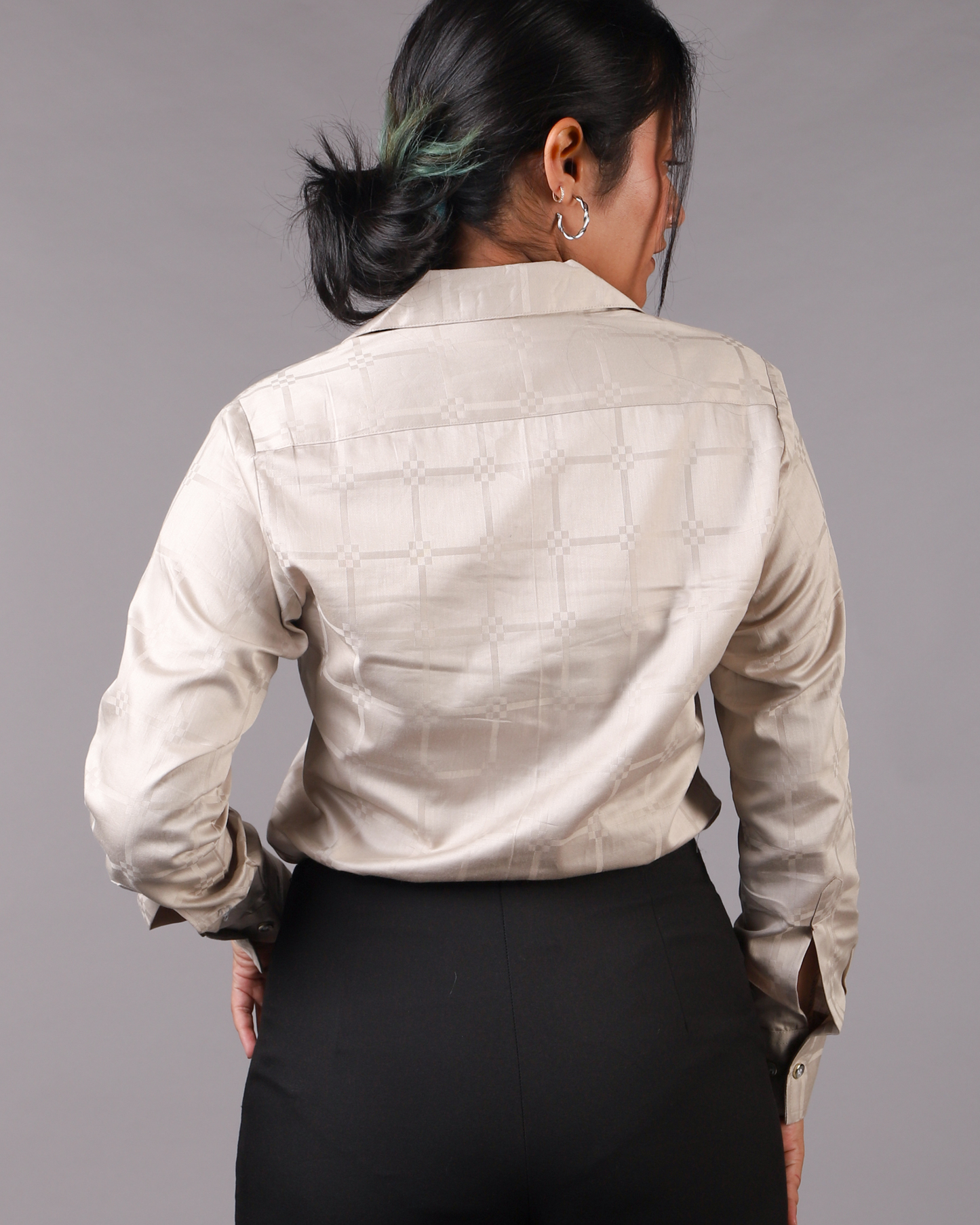 Metallic Grey Premium Shirt