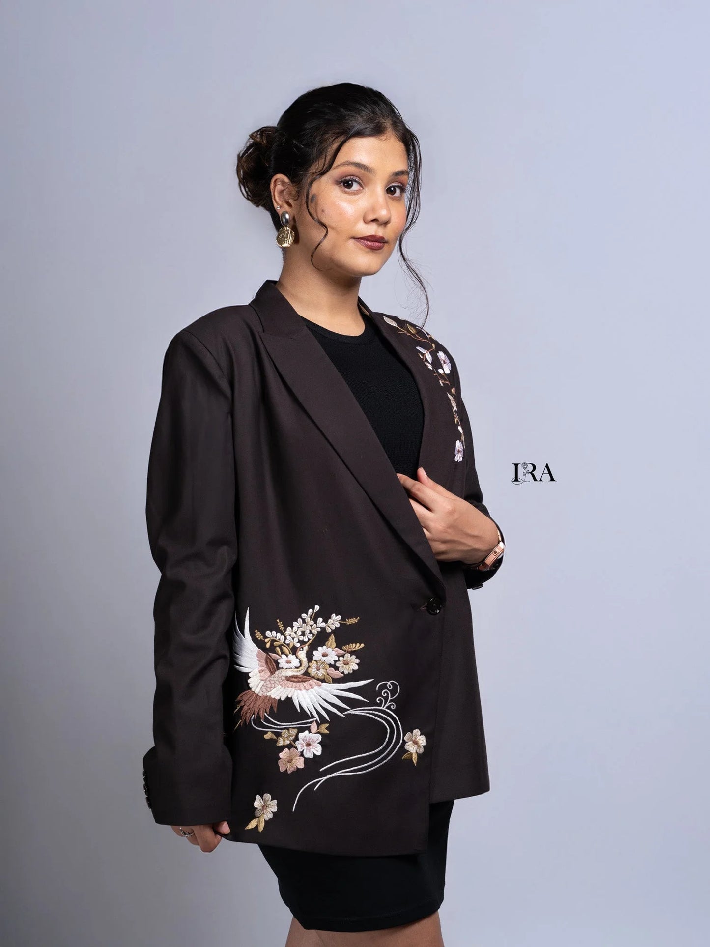 Bird and Bloom Blazer – A Beautiful Fusion of Nature and Elegance - Blazer