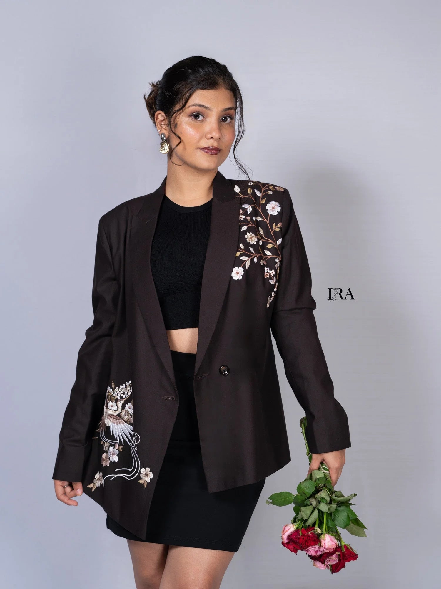 Bird and Bloom Blazer – A Beautiful Fusion of Nature and Elegance - Blazer