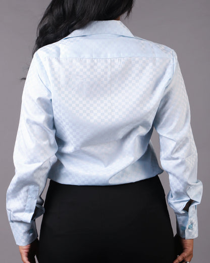 Blue Checkered Premium - shirts