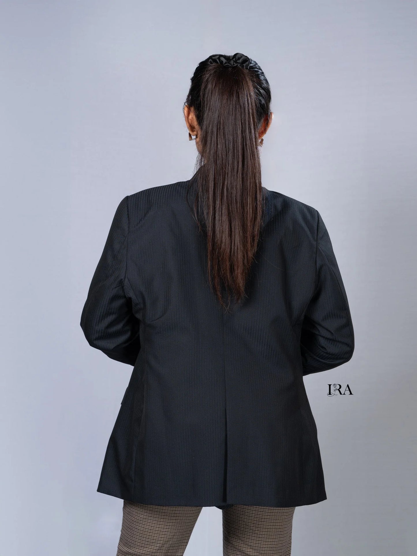 Classic Black Striped Blazer – Elegant Sleek and Timeless - Blazer