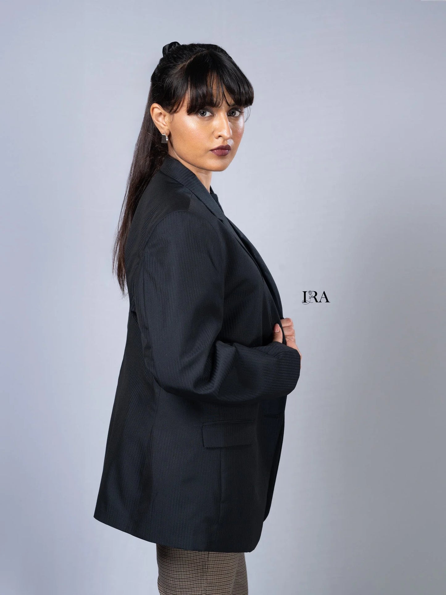 Classic Black Striped Blazer – Elegant Sleek and Timeless - Blazer