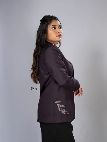 Mirage Embroidery Blazer - Where Elegance Meets Artistry - Blazer