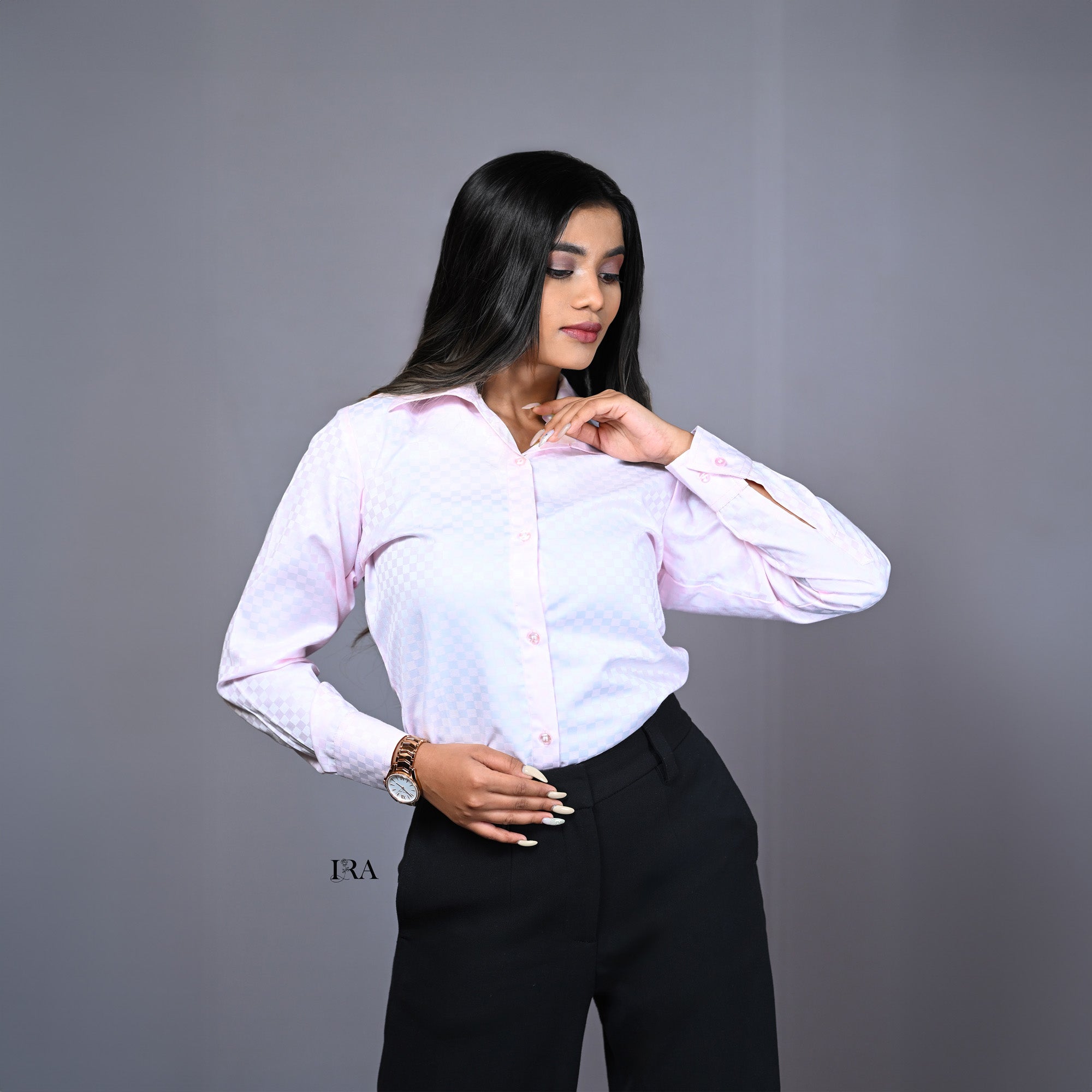 Pink Checkered Premium Shirt